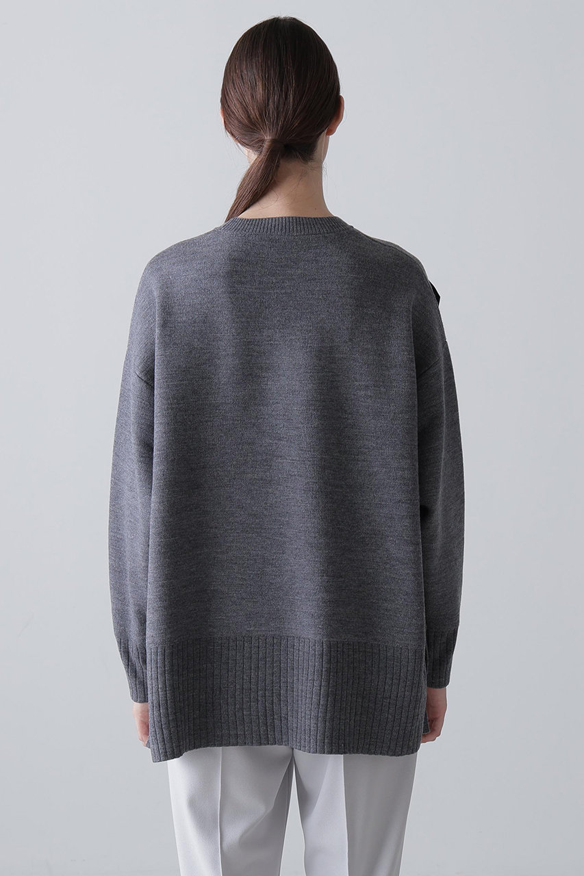 ADORE(アドーア)｜リボンニット/グレー の通販｜ELLESHOP・(エル