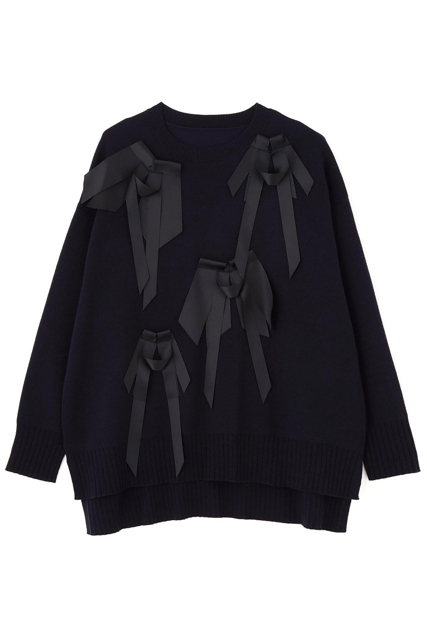 ADORE リボンニット (ネイビー, ３８) アドーア ELLE SHOP