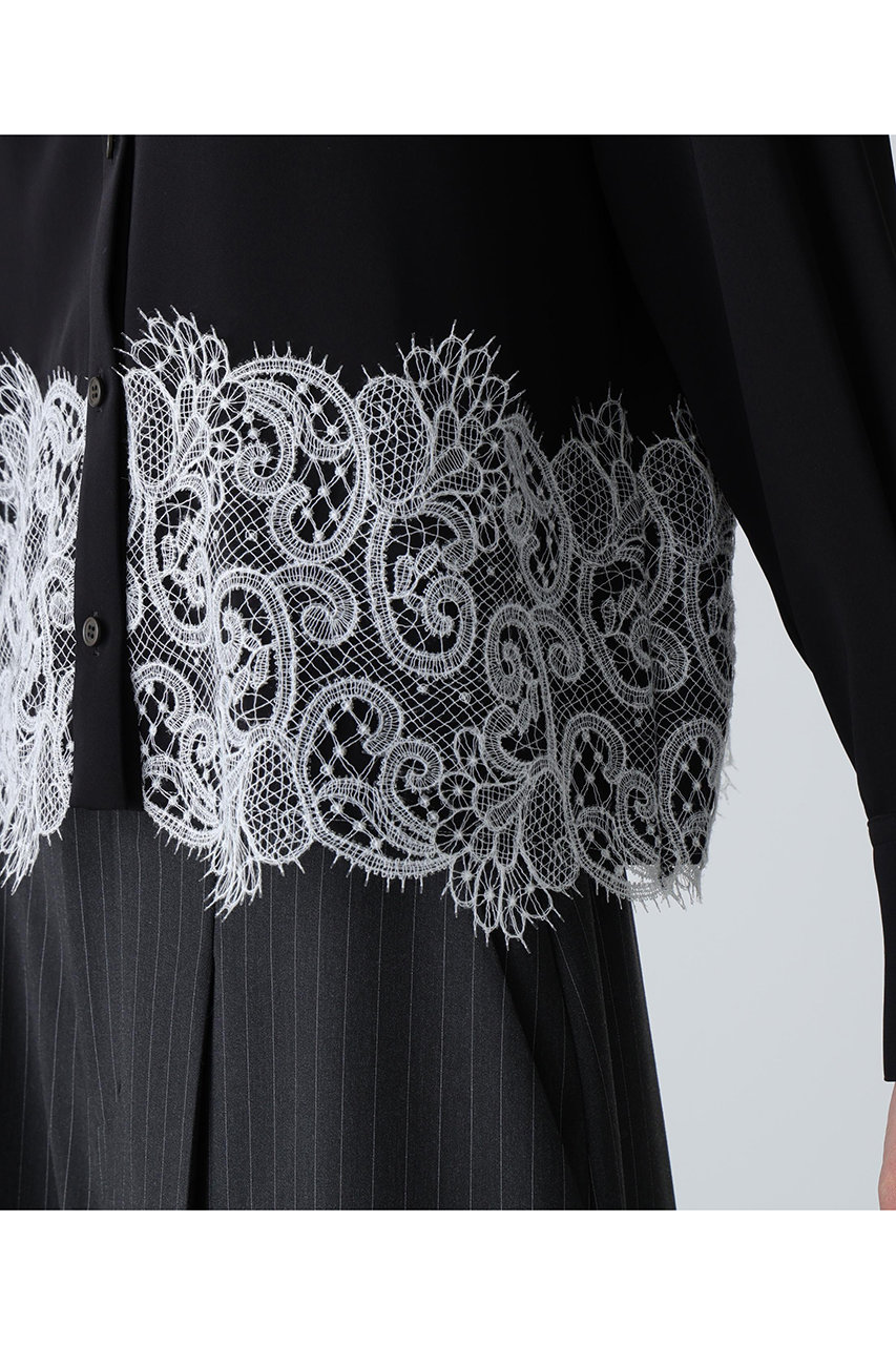 ADORE(アドーア)｜◇ライトジョーゼットブラウス/ブラック の通販