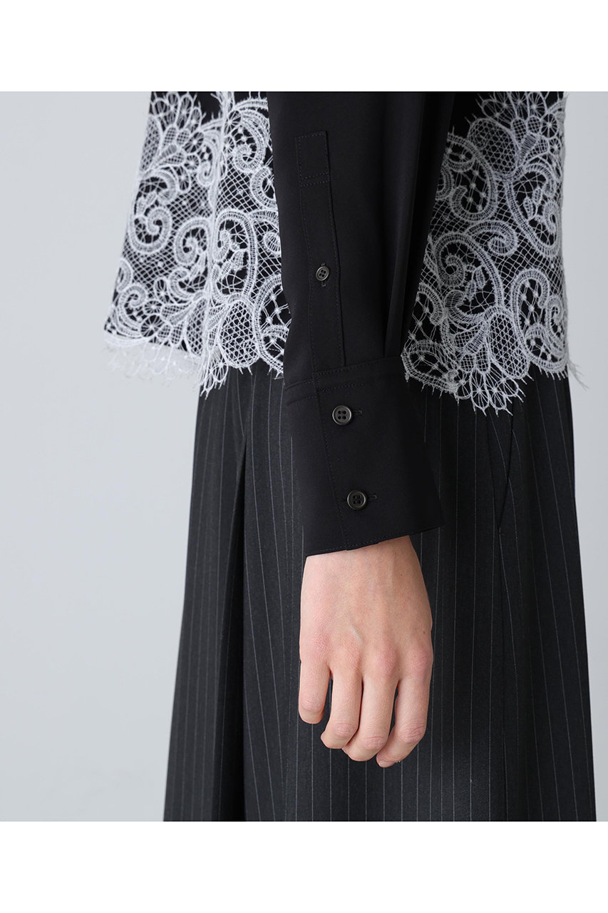 ADORE(アドーア)｜◇ライトジョーゼットブラウス/ブラック の通販