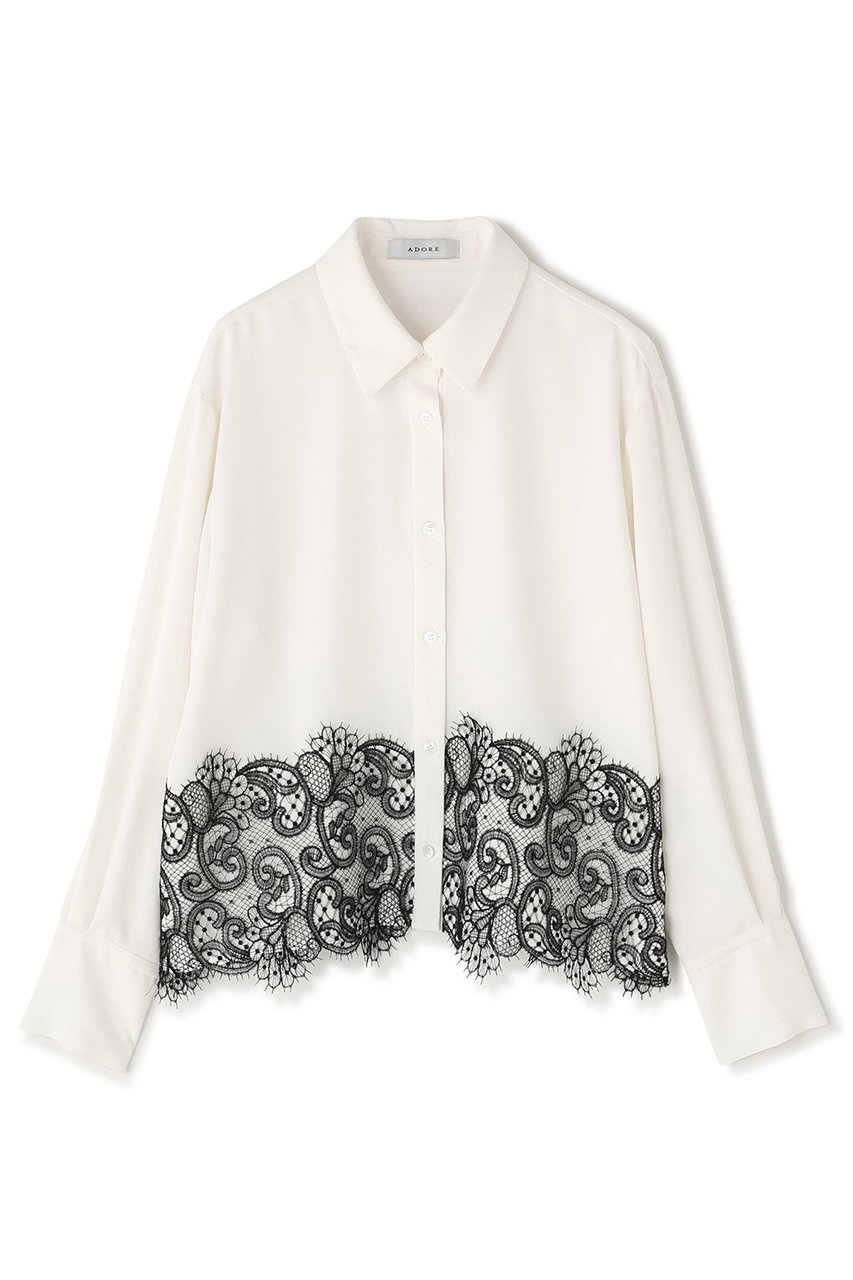アドーア/ADOREの◆ライトジョーゼットブラウス(ホワイト/5315210110)