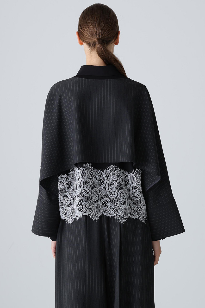 ADORE(アドーア)｜◇2WAYストライプブラウス/グレー の通販