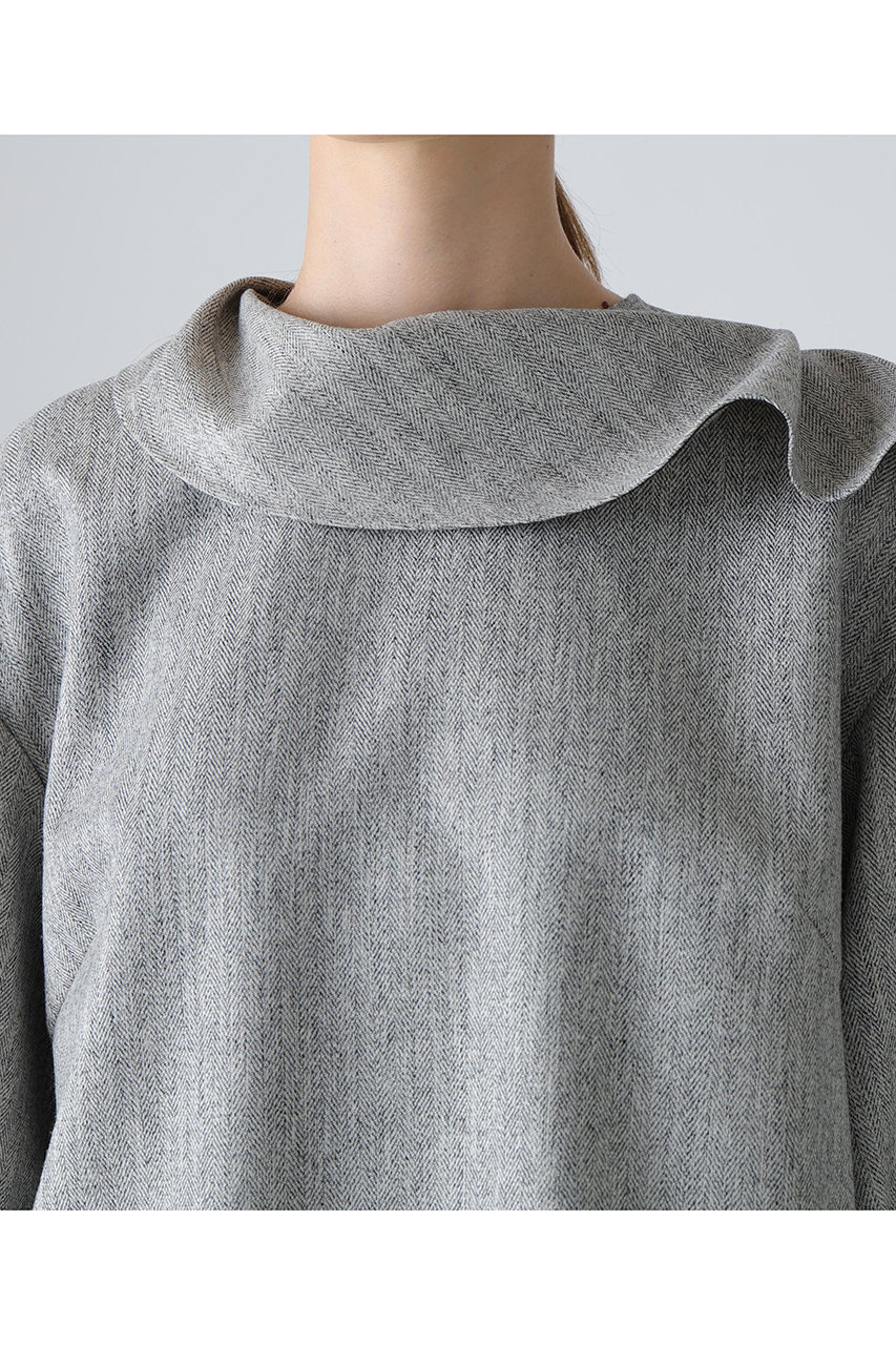 ADORE(アドーア)｜◇トップヘリンボーンブラウス/グレー の通販