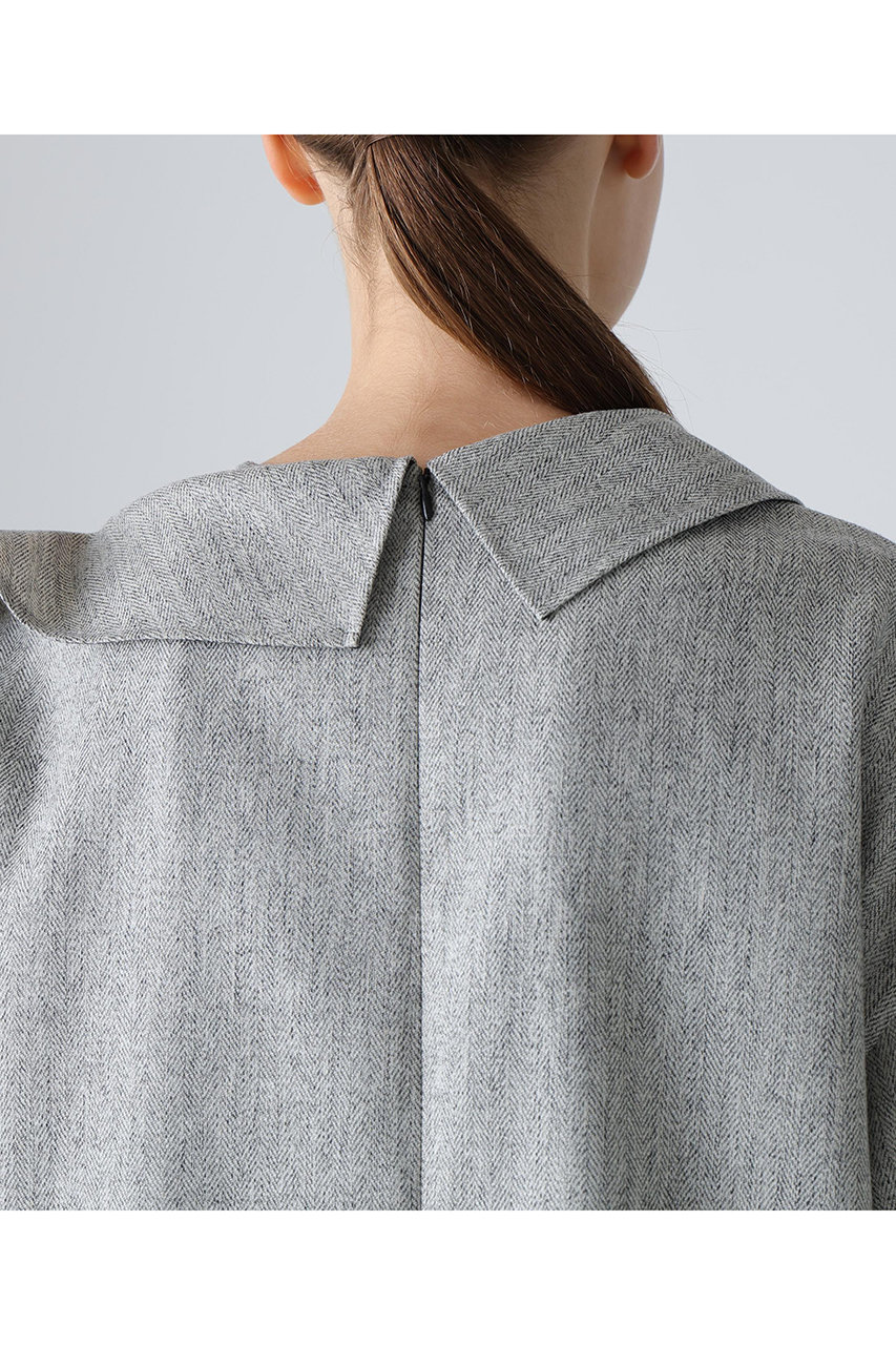 ADORE(アドーア)｜◇トップヘリンボーンブラウス/グレー の通販