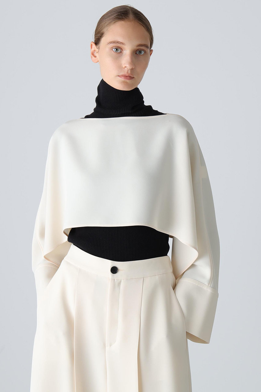 25ss今季⭐︎ADORE シルキーダブルクロスブラウス　2枚セット ADORE(アドーア)｜【予約販売】◇シルキーダブルクロスブラウス