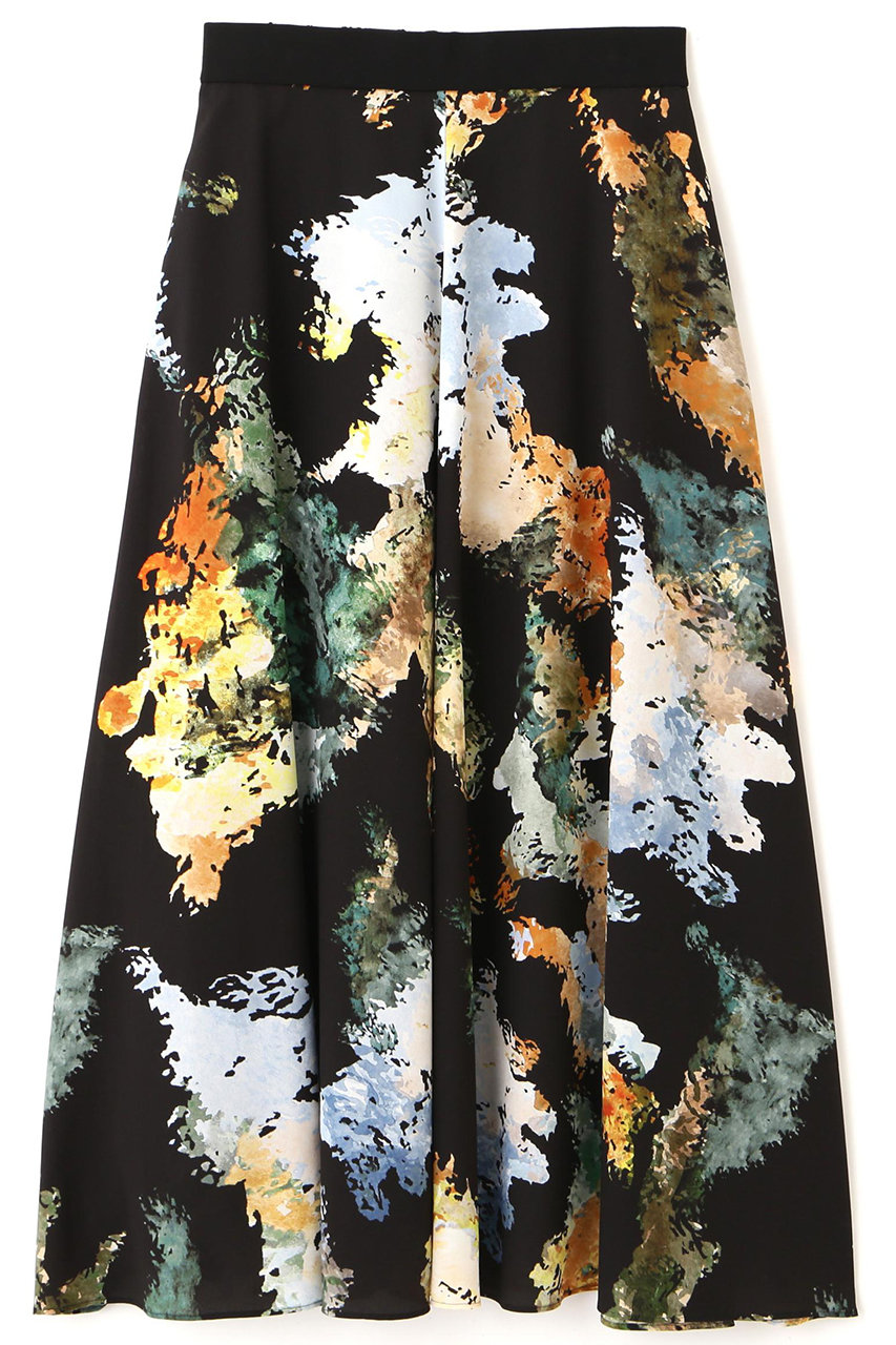 ADORE(アドーア)｜◇フォレストプリントスカート/ブラック の通販