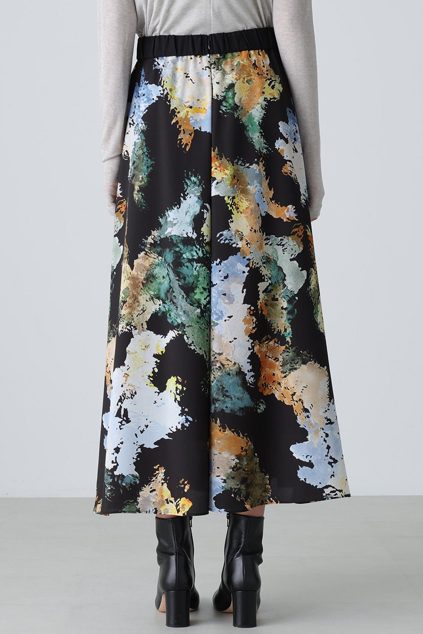 ADORE(アドーア)｜◇フォレストプリントスカート/ブラック の通販