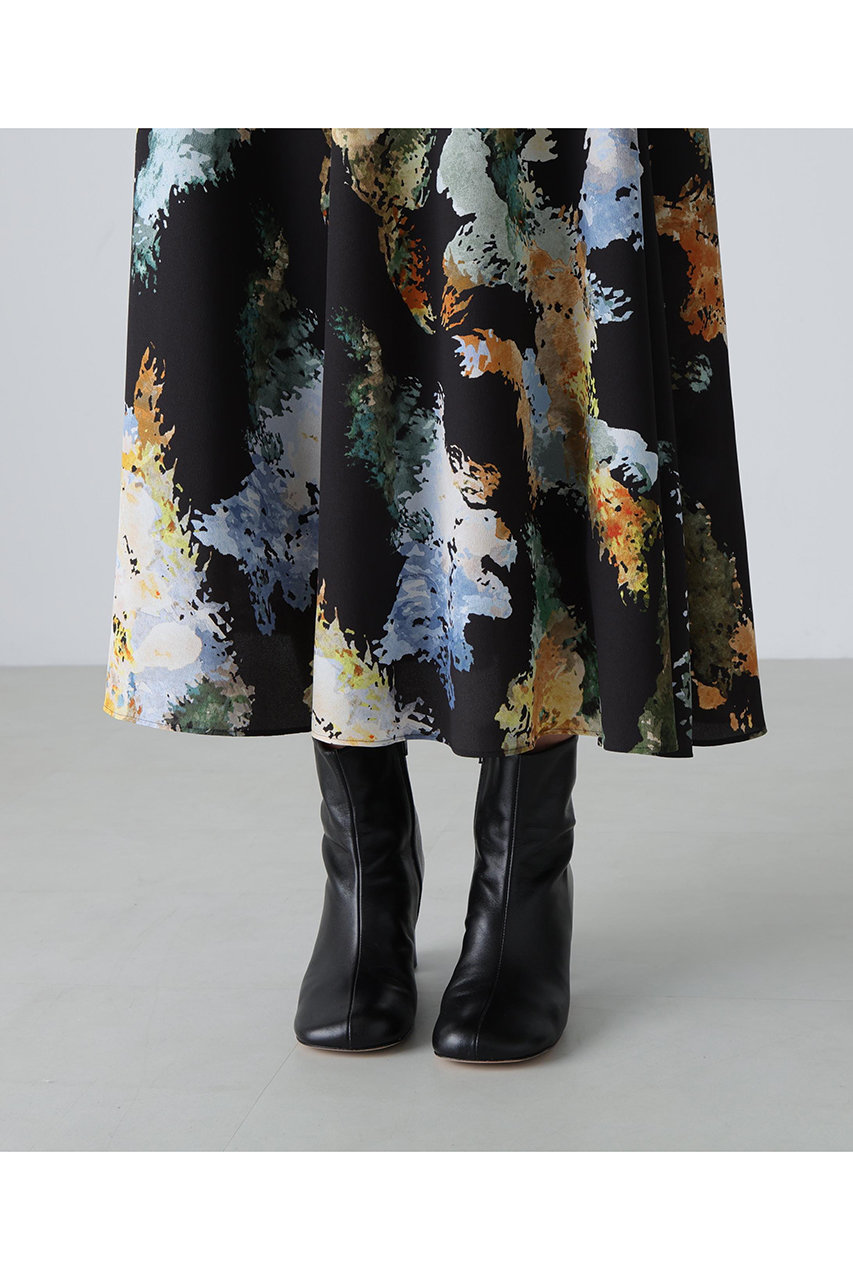 H112804 ADORE　定価41,800円スカート　未使用 ADORE(アドーア)｜◇フォレストプリントスカート/ブラック の通販