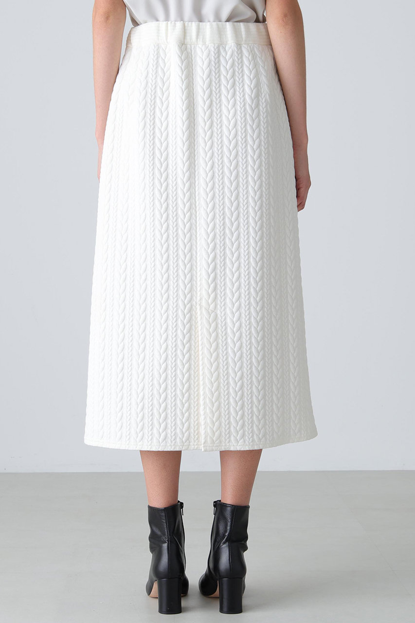 ADORE(アドーア)｜◇ジャガードジャージースカート/ホワイト の通販