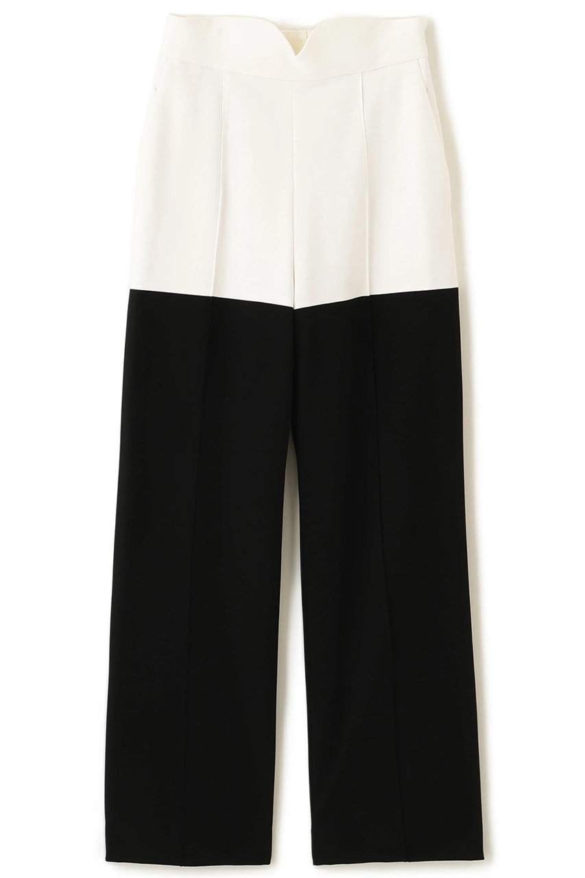 ADORE ◆バイカラーWクロスパンツ (ホワイト, 38) アドーア ELLE SHOP ADORE ◆バイカラーWクロスパンツ (ホワイト, 38) アドーア ELLE SHOP