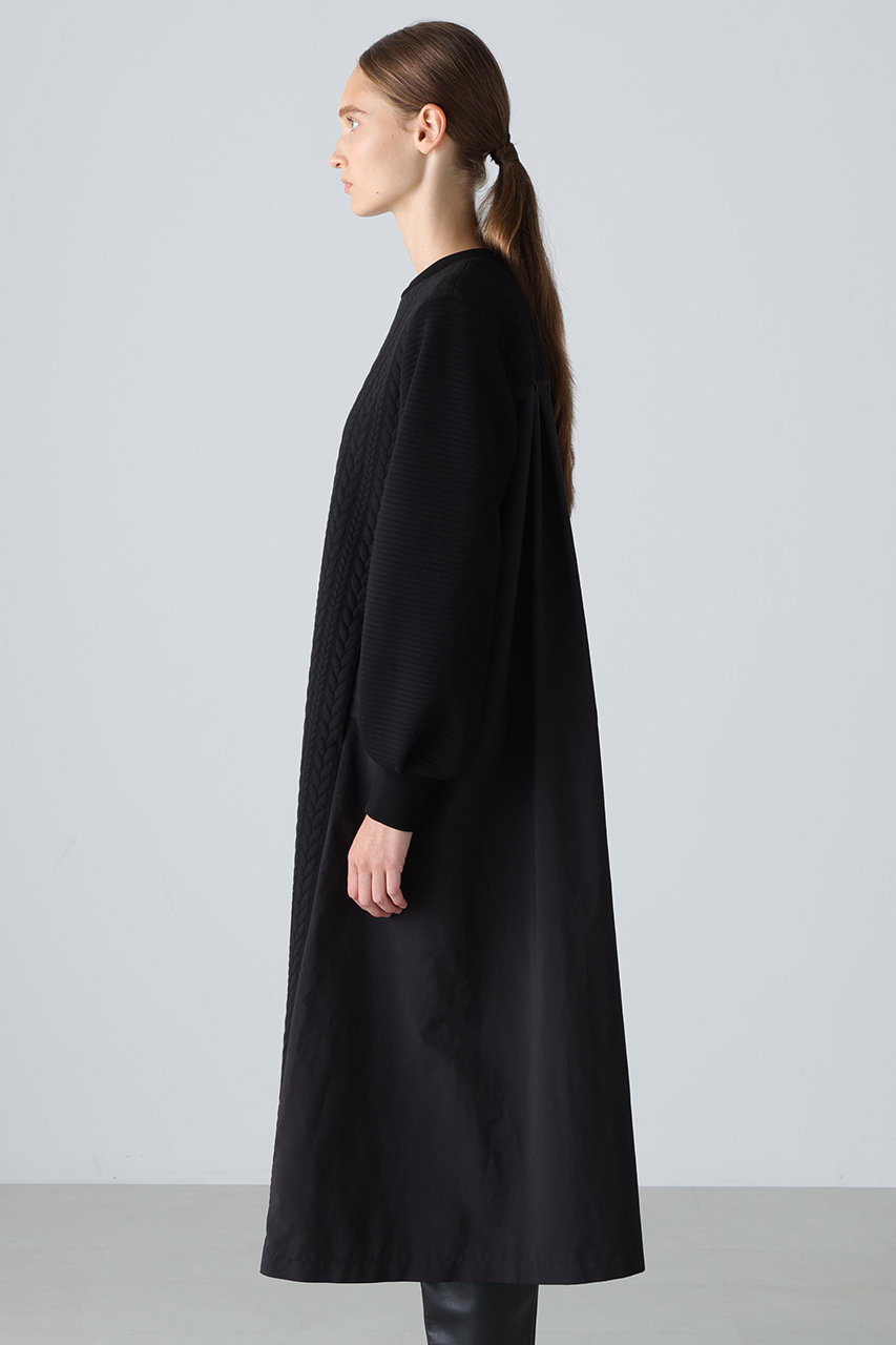 ADORE(アドーア)｜◇ジャガードジャージーワンピース/ブラック の通販