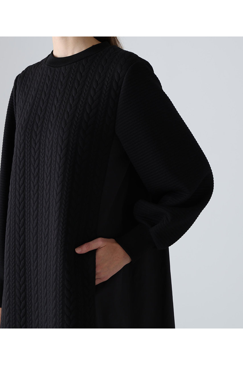 ADORE(アドーア)｜◇ジャガードジャージーワンピース/ブラック の通販