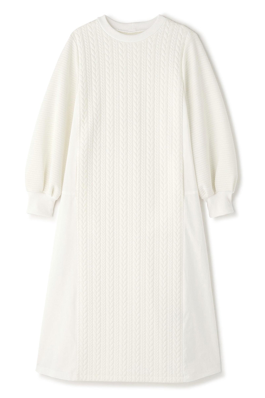 アドーア/ADOREの◆ジャガードジャージーワンピース(ホワイト/5315240140)