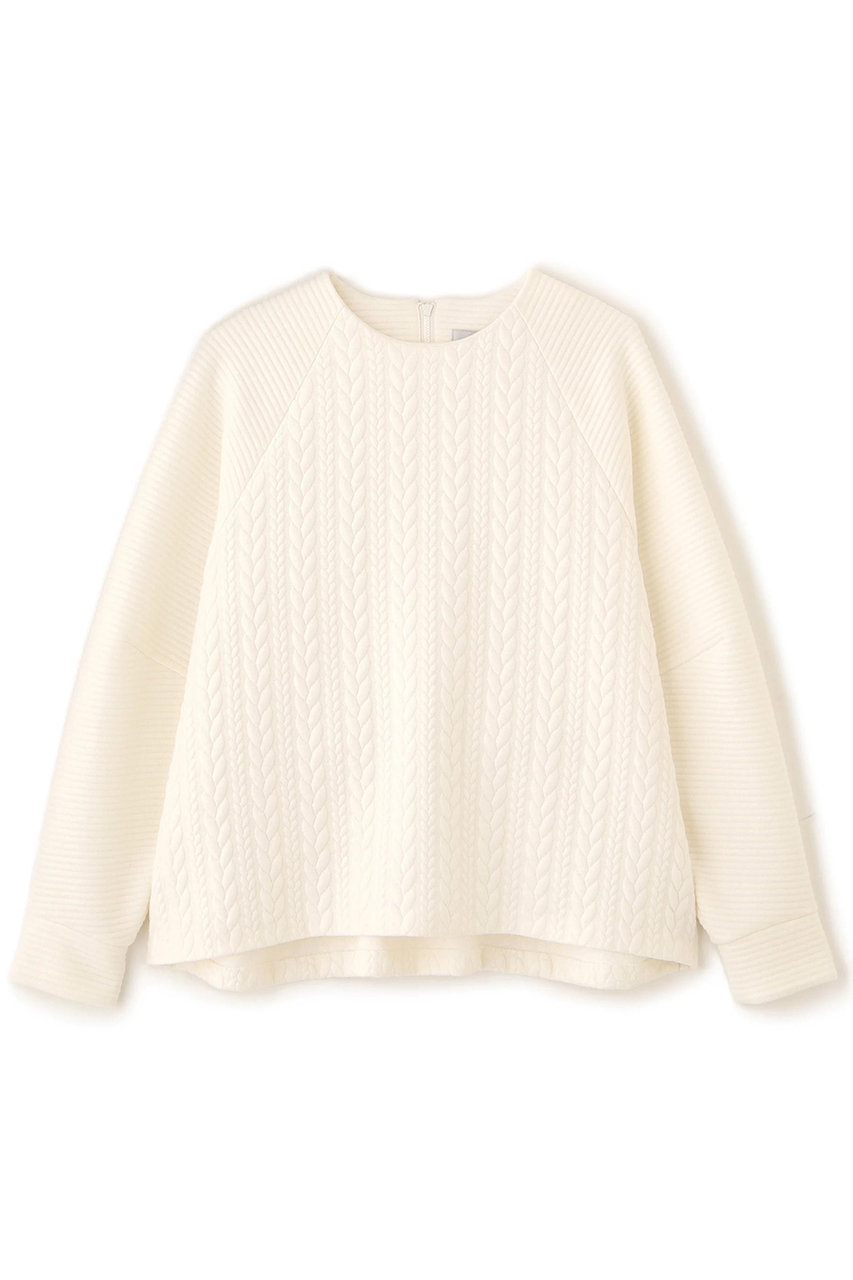 ADORE(アドーア)｜◇ジャガードジャージートップス/ホワイト の通販