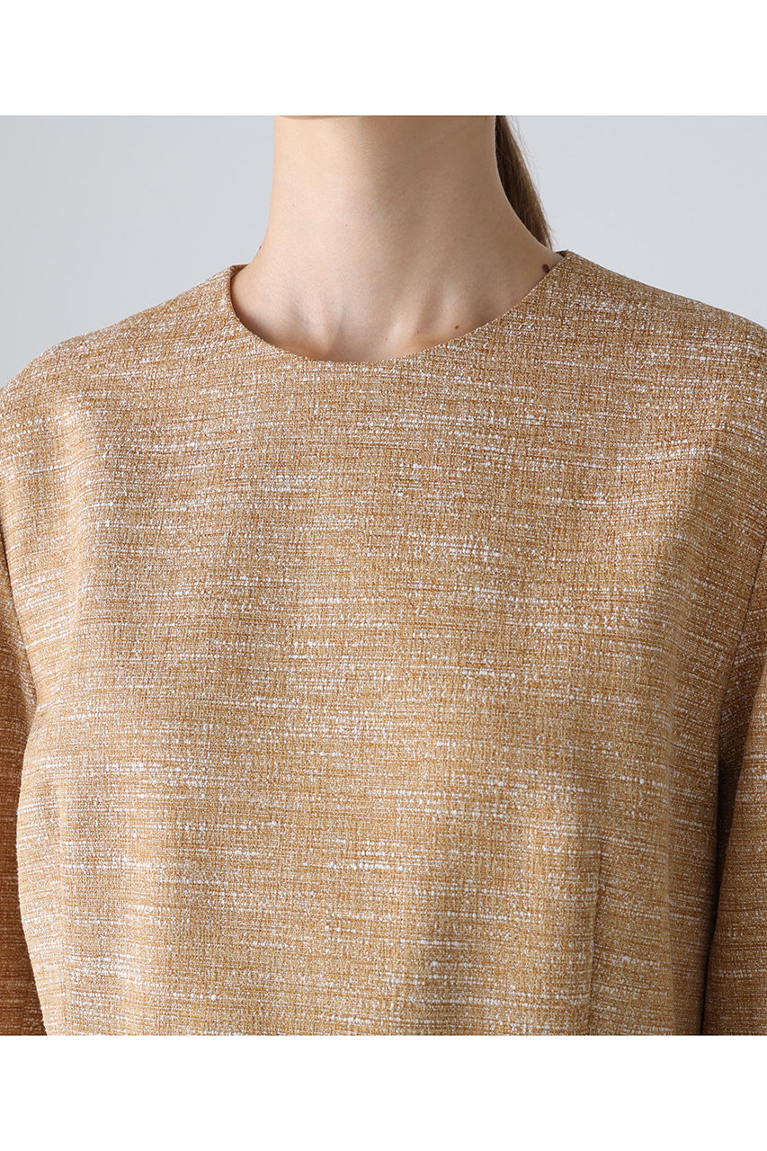 ADORE(アドーア)｜スラブツイードブラウス/ベージュ の通販｜ELLESHOP