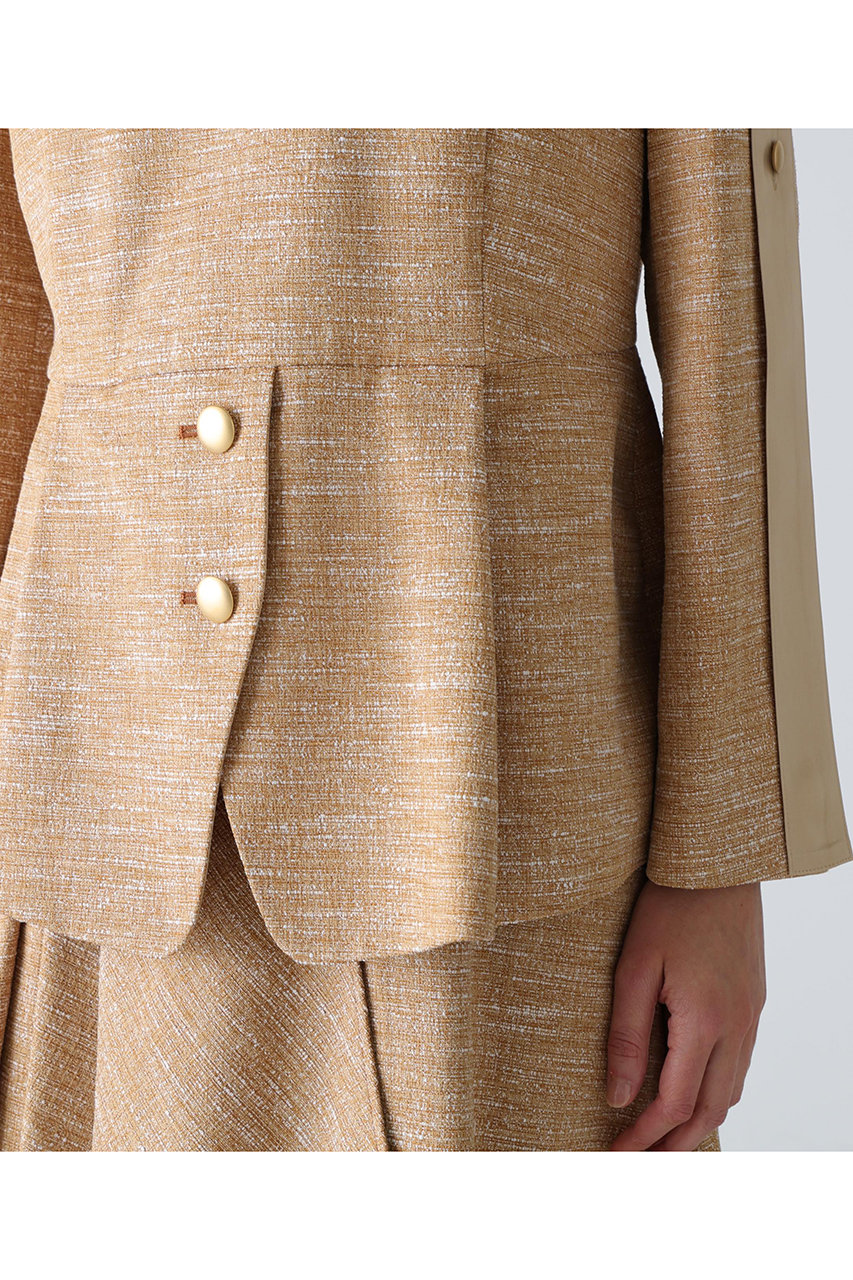 ADORE(アドーア)｜スラブツイードブラウス/ベージュ の通販｜ELLESHOP