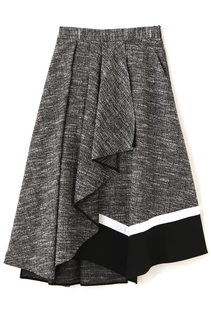 ADORE スラブツイードスカート (ブラック, 36) アドーア ELLE SHOP ADORE スラブツイードスカート (ブラック, 36) アドーア ELLE SHOP