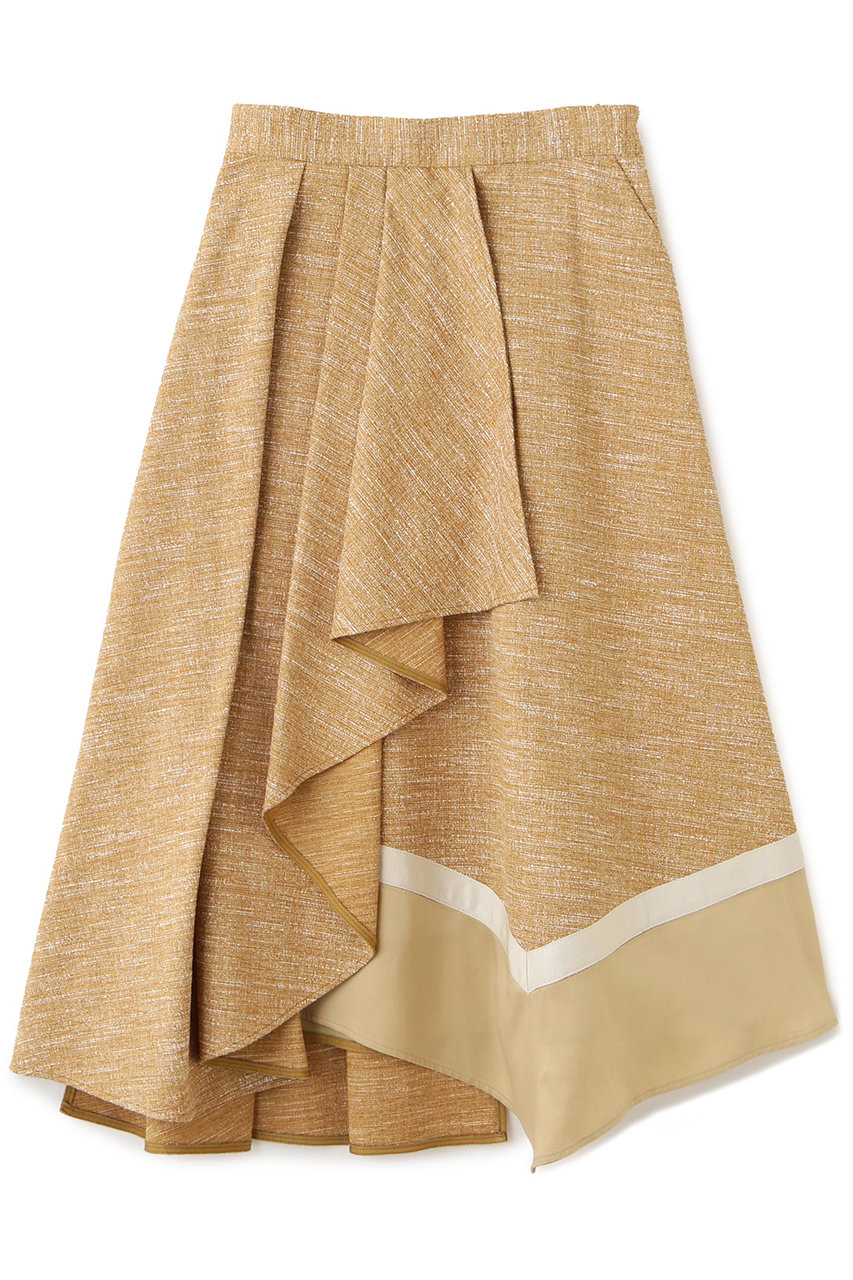 ADORE スラブツイードスカート (ベージュ, ３８) アドーア ELLE SHOP