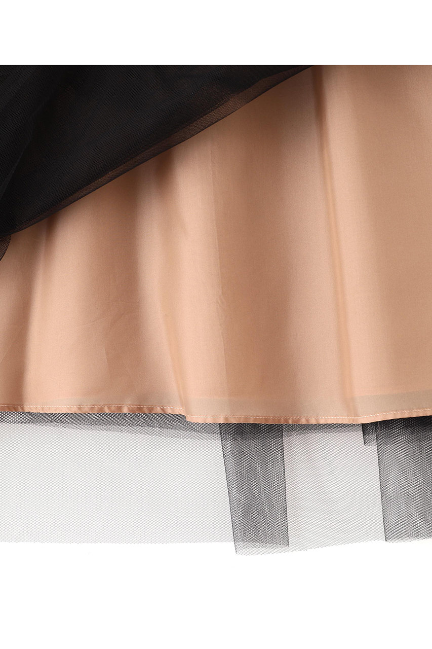 ADORE(アドーア)｜ブライトチュールスカート/ブラック の通販