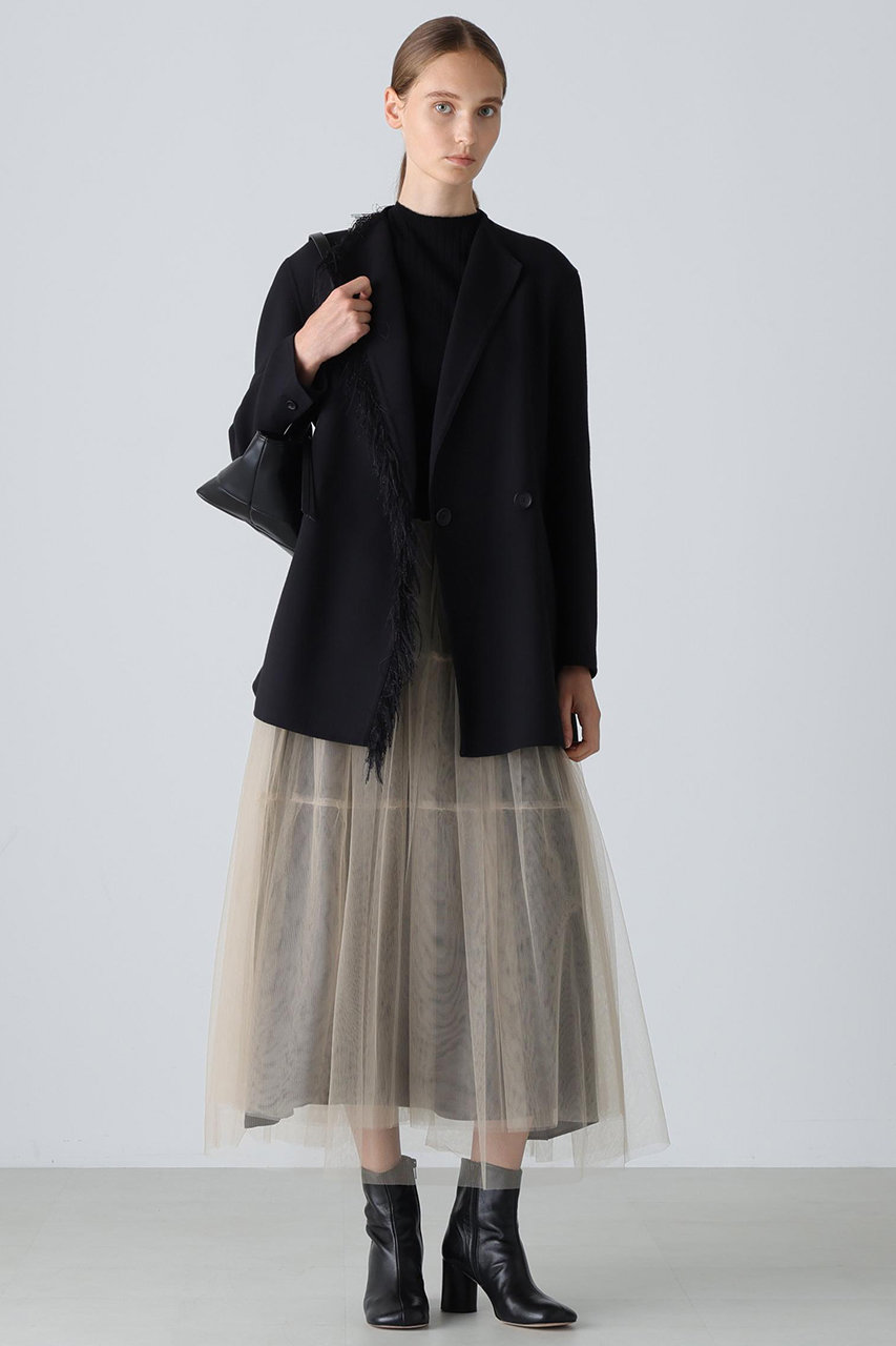 ADORE ブライトチュールスカート (ベージュ, 38) アドーア ELLE SHOP ADORE ブライトチュールスカート (ベージュ, 38) アドーア ELLE SHOP