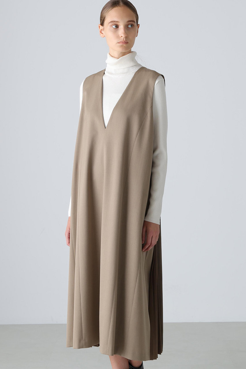 ADORE(アドーア)｜コンパクトベネシャンワンピース/ベージュ の通販