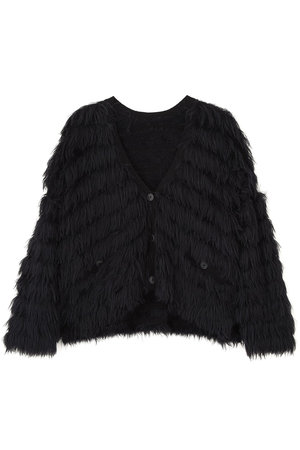 ♡極美品♡ ADORE アドーア　カーディガン　ニット　オーバーサイズ　黒 ♡極美品♡ ADORE アドーア カーディガン ニット オーバーサイズ