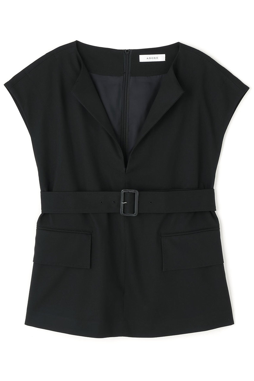 アドーア/ADOREのドライハイブリッドブラウス(ブラック/5315210027)