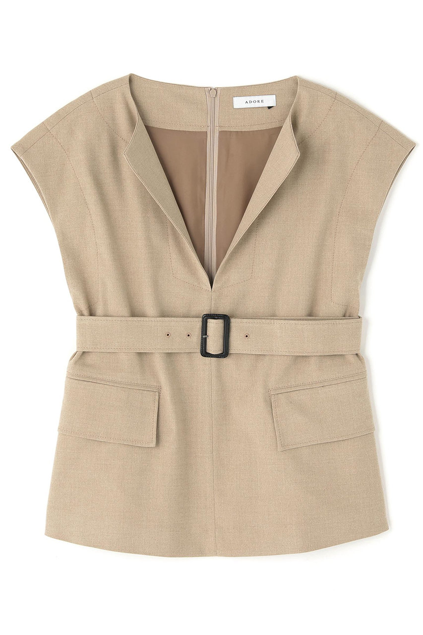 アドーア/ADOREのドライハイブリッドブラウス(ベージュ/5315210027)