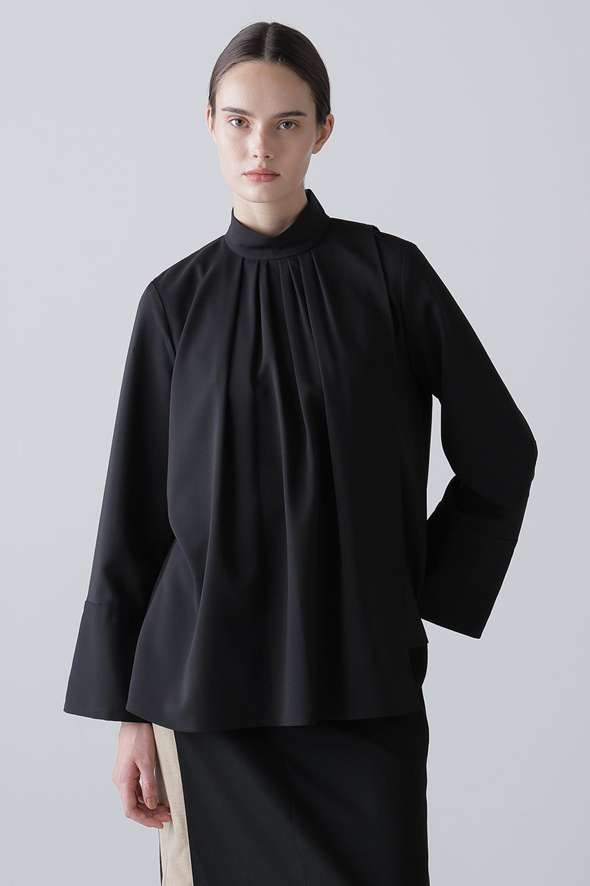 ADORE(アドーア)｜ドライタッチジョーゼットブラウス/ブラック の通販