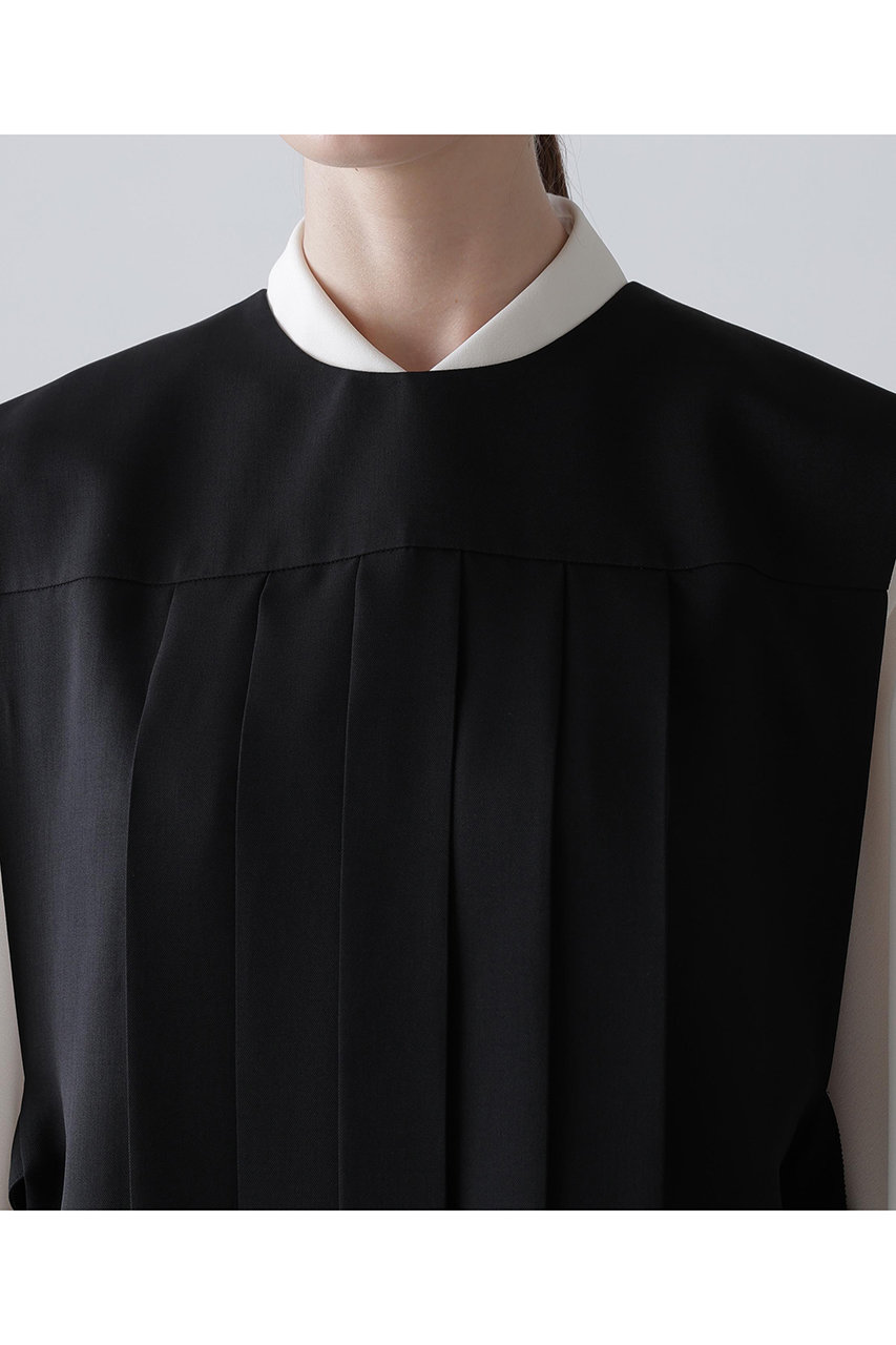 ADORE(アドーア)｜◇ライトツイルブラウス/ブラック の通販｜ELLESHOP