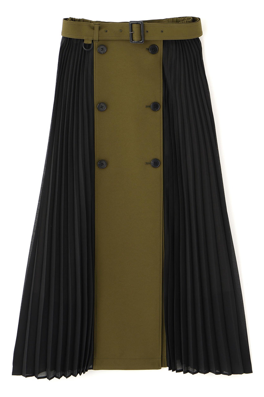 ADORE ◆マトラッセトリプルクロススカート (カーキ, ３８) アドーア ELLE SHOP