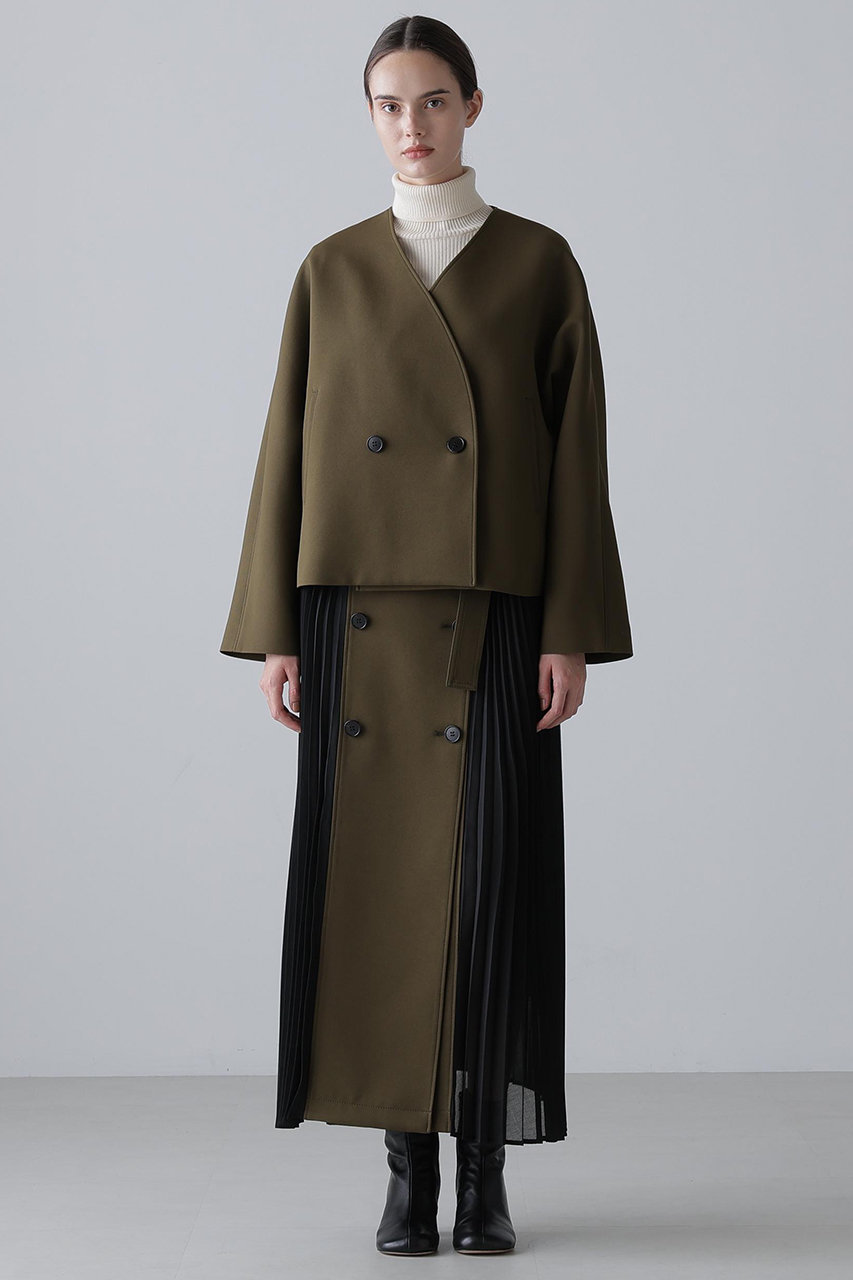 ADORE(アドーア)｜◇マトラッセトリプルクロススカート/カーキ の通販