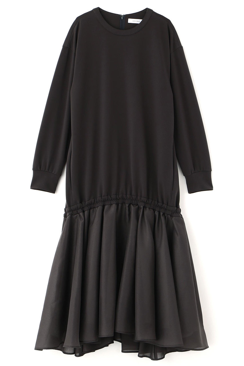 ADORE ◆パウダリーダンボールワンピース (グレー, 38) アドーア ELLE SHOP ADORE ◆パウダリーダンボールワンピース (グレー, 38) アドーア ELLE SHOP