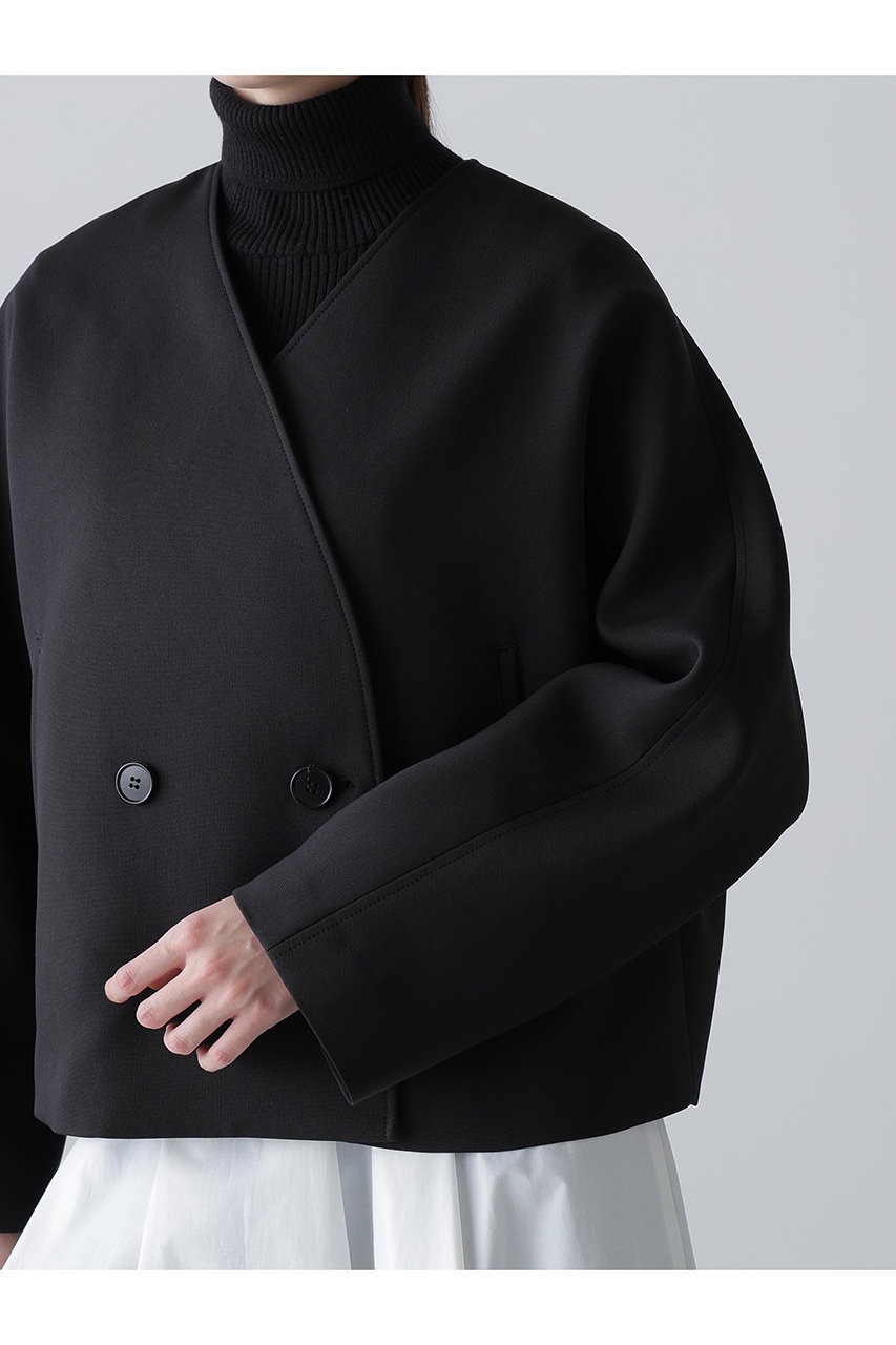 ADORE(アドーア)｜マトラッセトリプルクロスジャケット/ブラック の