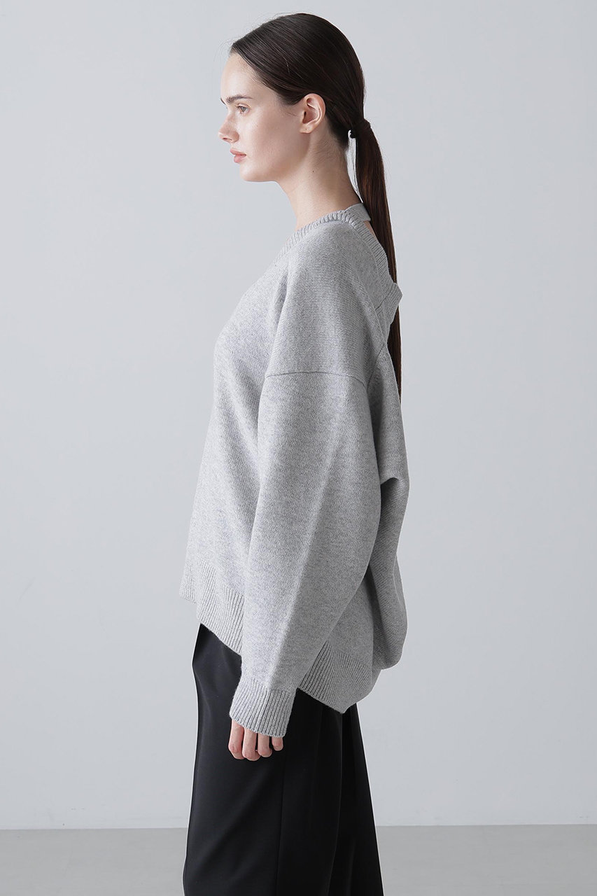 ADORE(アドーア)｜◇ウールカシミヤニット/グレー の通販｜ELLESHOP