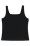 ストレッチポンチ　スクエアネックタンク アドーア/ADORE ブラック