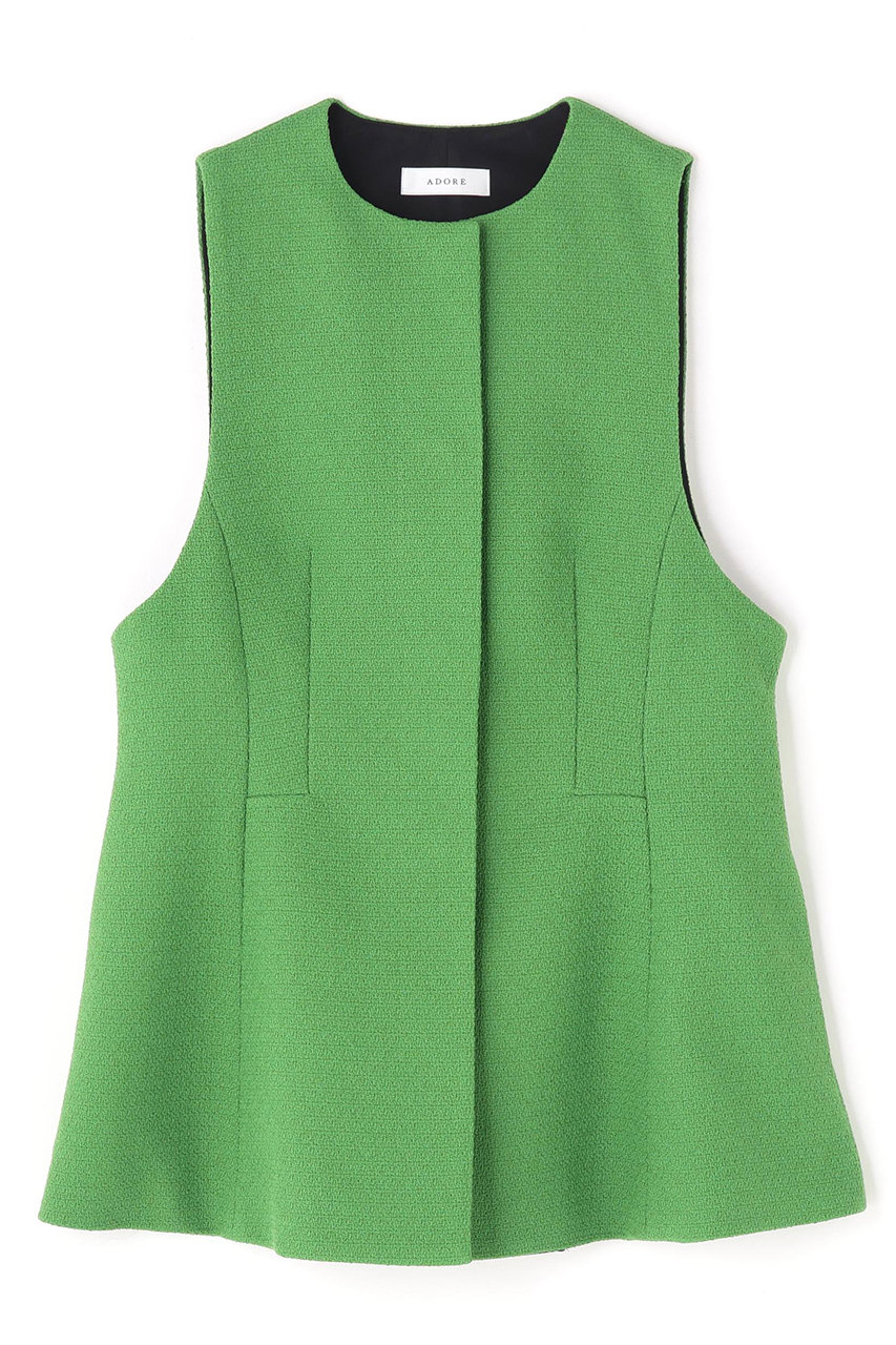 アドーア/ADOREの◆ツイーディーブカティーニブラウス(グリーン/5316110311)