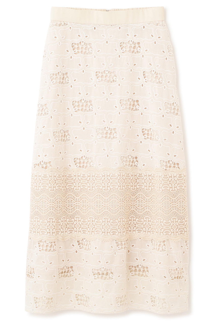 アドーア/ADOREの【予約販売】◆ラティスエンブロイダリースカート(ホワイト/5316120323)