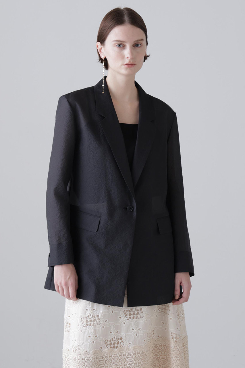 アドーア/ADOREの【予約販売】◆シルキーオーガンザジャケット(ブラック/5316150301)