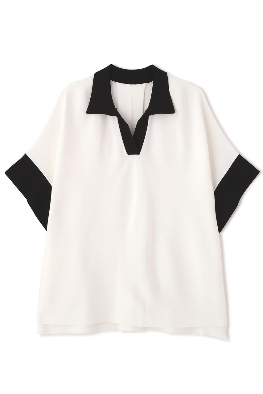 アドーア/ADOREの【予約販売】◆バイカラーポロニット(ホワイト/5316170332)