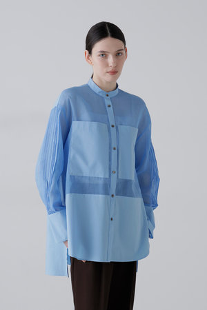 アドーア/ADOREの【予約販売】ソフトオーガンジーブラウス(110400/110403)