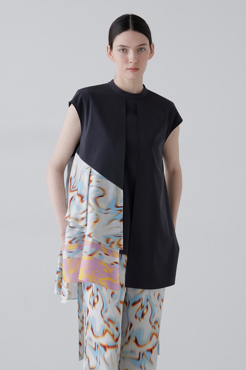 アドーア/ADOREの【予約販売】ユーフォリアプリントブラウス(グレー/5316110409)