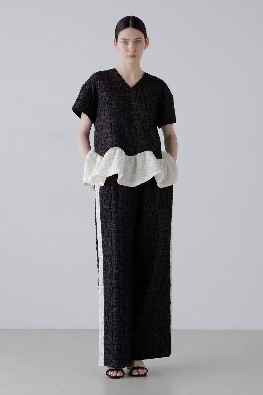 アドーア/ADOREの【予約販売】◆ブロックジャガードパンツ(ブラック/5316130417)