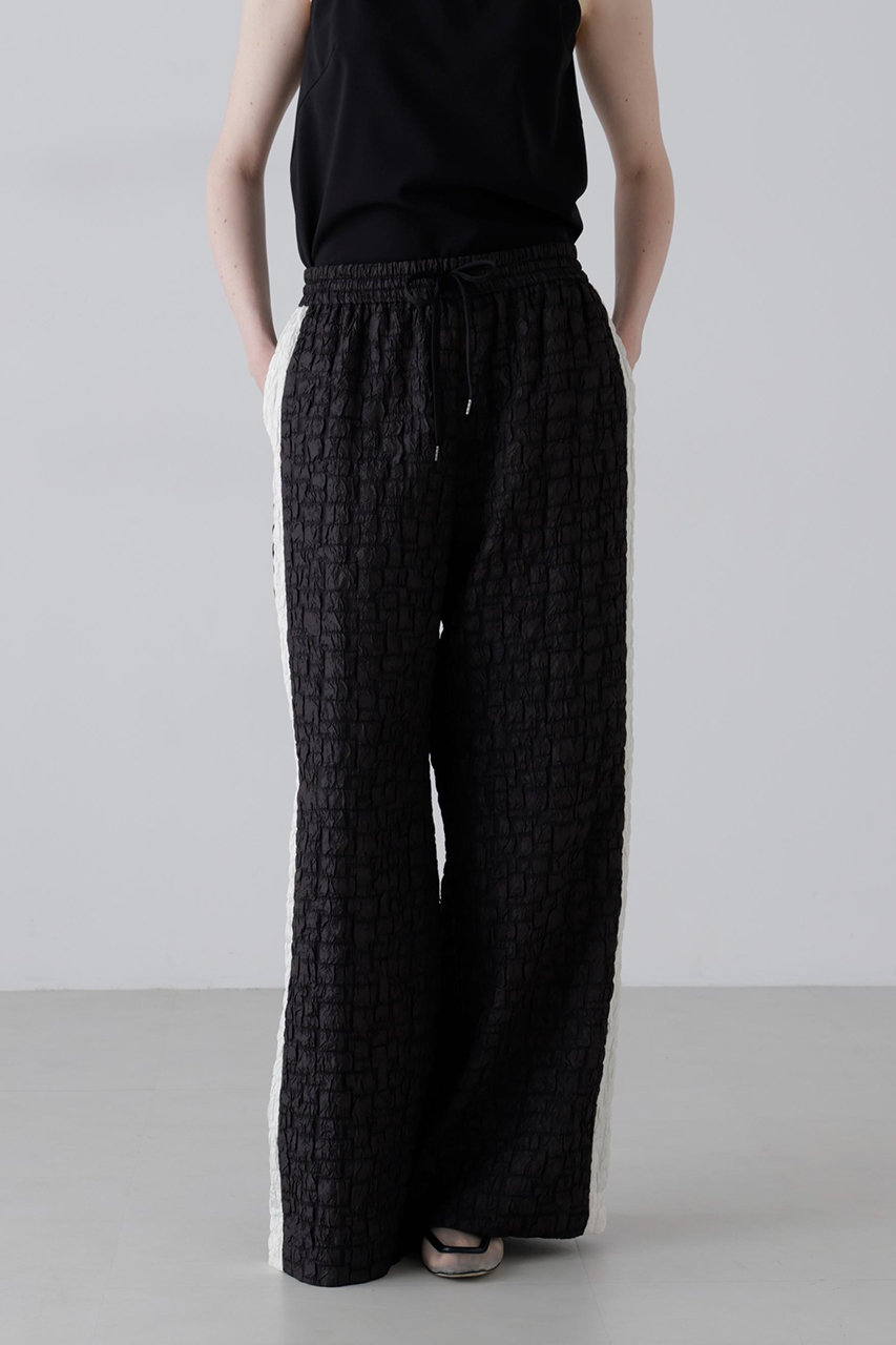 ADORE(アドーア)｜ブロックジャガードパンツ/ブラック の通販