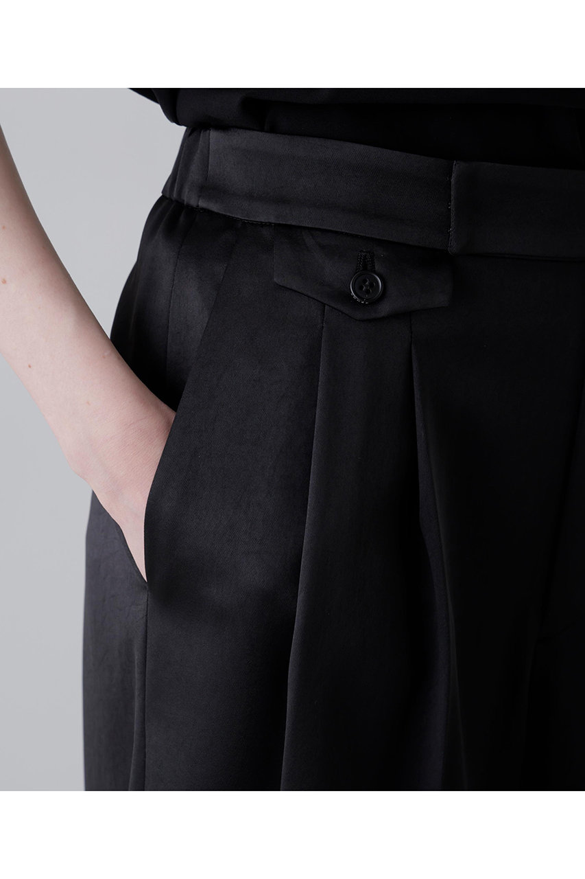 ADORE(アドーア)｜◇ラスターサテンパンツ/ブラック の通販｜ELLESHOP