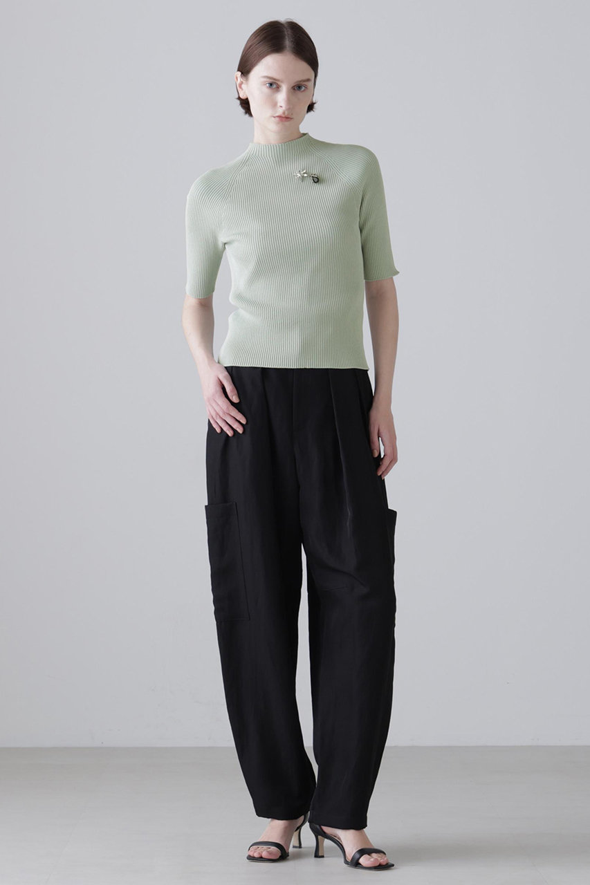 アドーア/ADOREの◆シルキープレーンクロスパンツ(ブラック/5316130325)