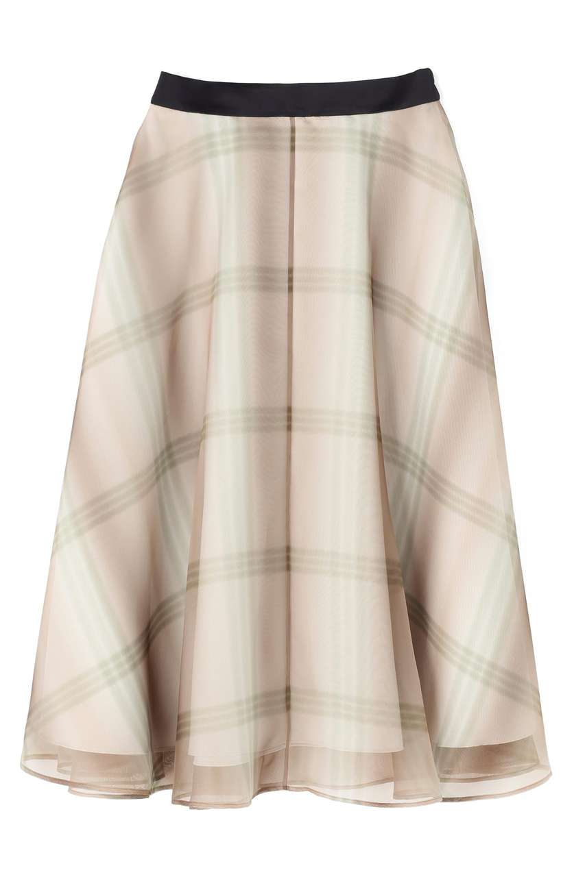 アドーア/ADOREの◆オンブレチェックプリントスカート(ブラウン/5316120324)