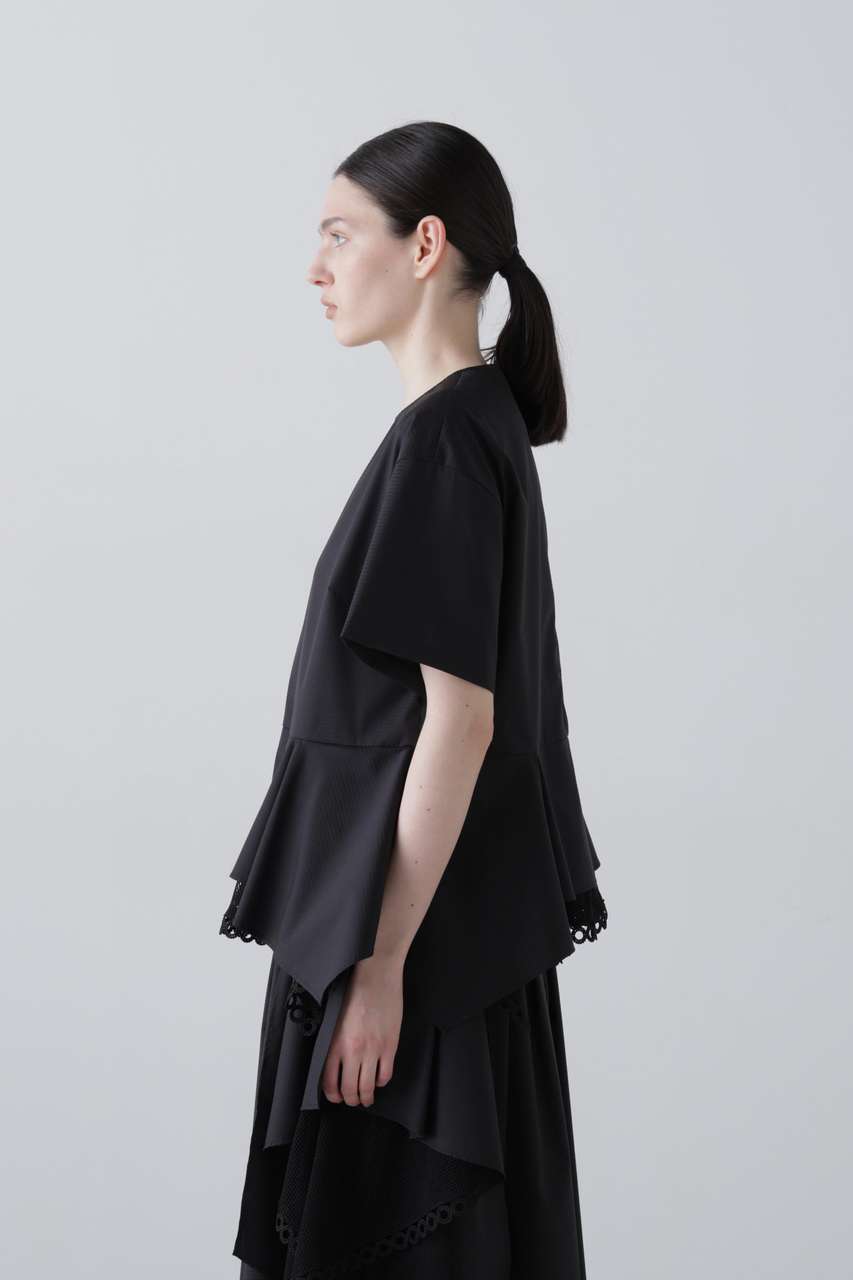 ADORE(アドーア)｜グラフコットンブラウス/ブラック の通販｜ELLESHOP