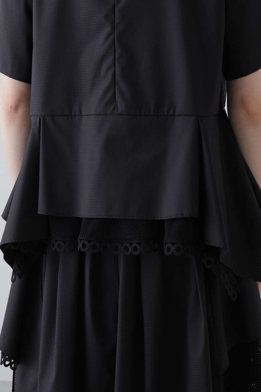 ADORE(アドーア)｜グラフコットンブラウス/ブラック の通販｜ELLESHOP