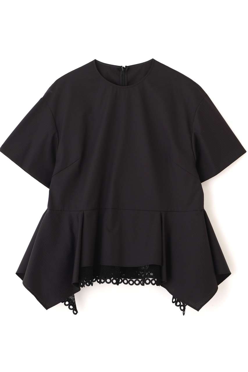 ADORE(アドーア)｜グラフコットンブラウス/ブラック の通販｜ELLESHOP